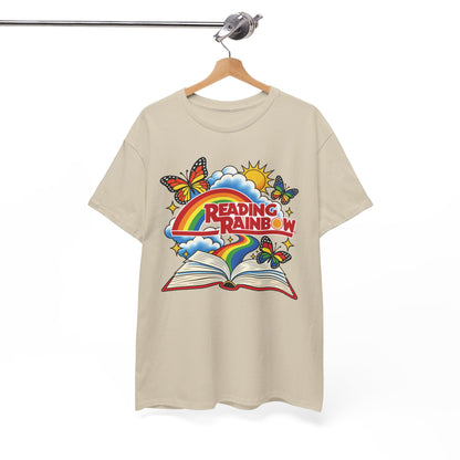 Rainbow & Butterflies Retro Book Graphic Tee