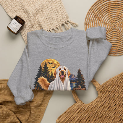 Golden Retriever Ghost Halloween Sweatshirt