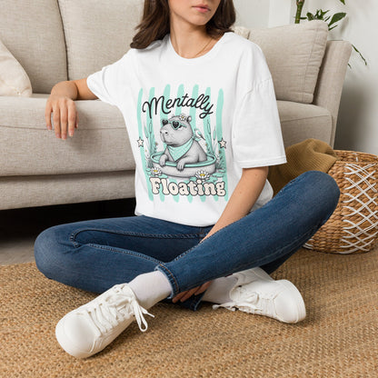 'Mentally Floating' Capybara Graphic Tee