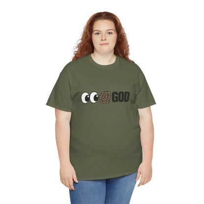 Look At God Leopard Print Graphic Tee