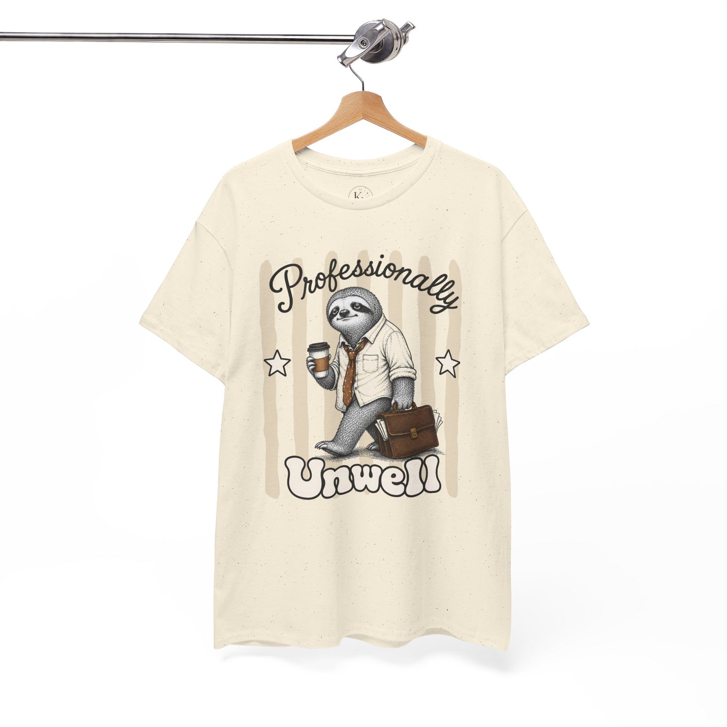 Professionally Unwell Retro Sloth Graphic Tee