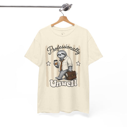 Professionally Unwell Retro Sloth Graphic Tee