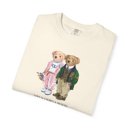 Personalized Couples T-Shirt — Custom Teddy Bear Graphic Tee | Gift for Him & Her