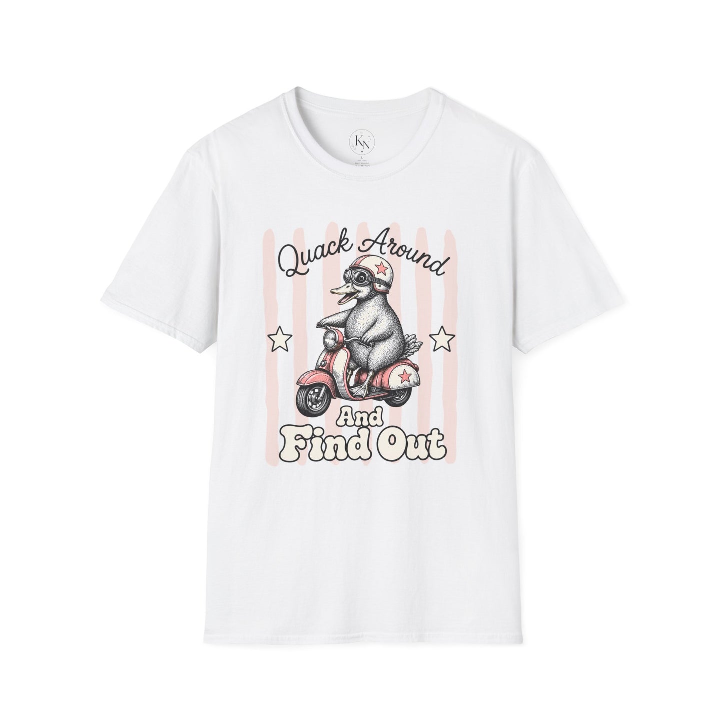 Quack Around & Find Out Graphic Tee | Cute Duck Dry Humor Shirt