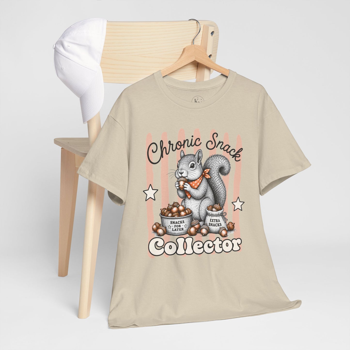 Chronic Snack Collector Retro Squirrel Graphic Tee