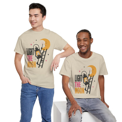 Light the Moon Pop Art Tee — Lantern Lighting the Moon Graphic Tee