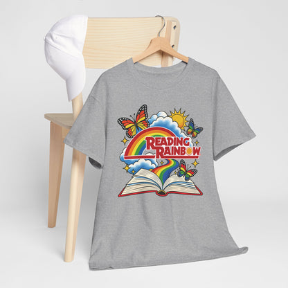 Rainbow & Butterflies Retro Book Graphic Tee