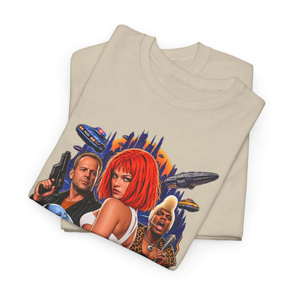 Retro Sci-Fi Character Collage Graphic Tee