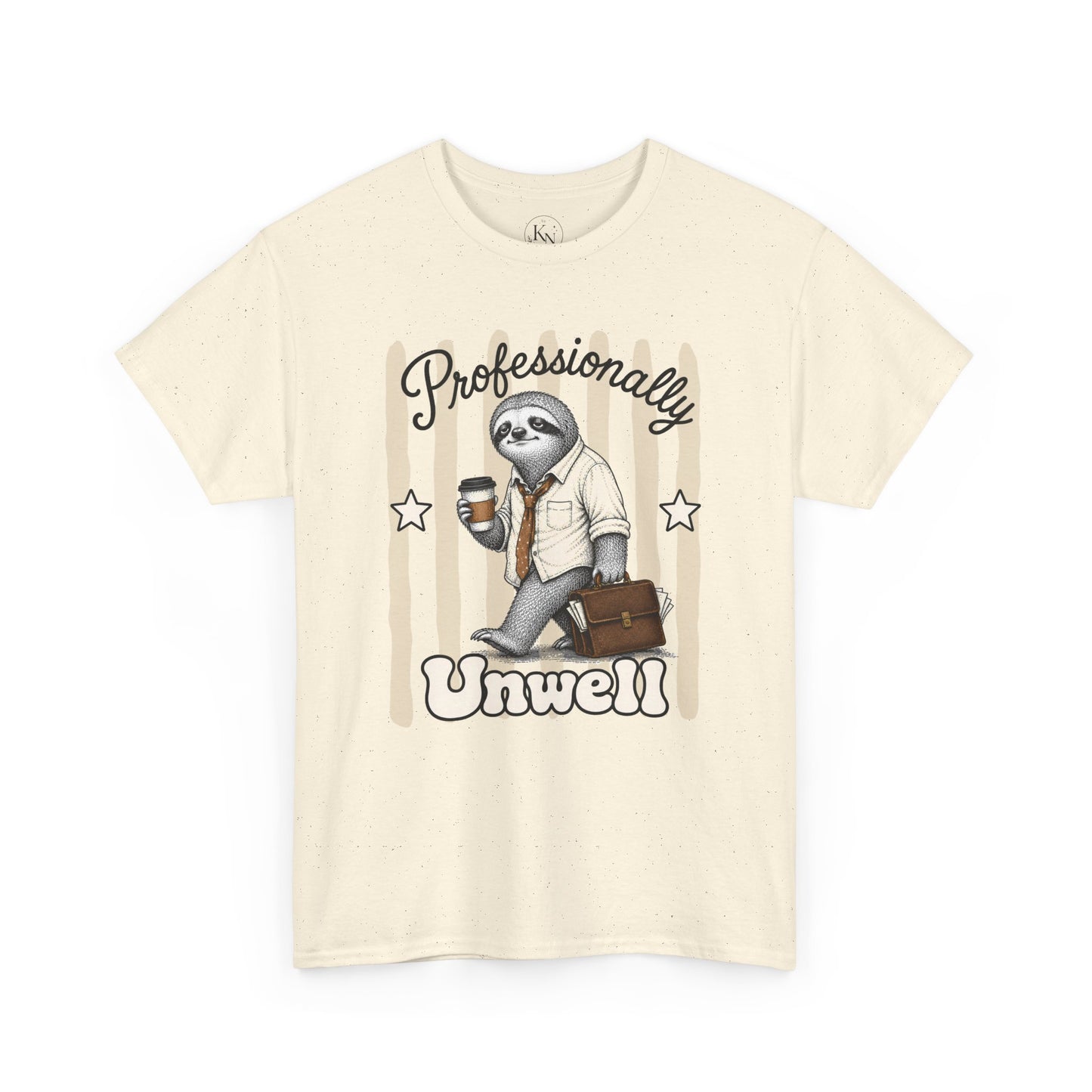 Professionally Unwell Retro Sloth Graphic Tee