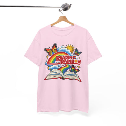 Rainbow & Butterflies Retro Book Graphic Tee