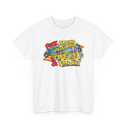 Fuck Around & Find Out Retro Comic Graphic Tee