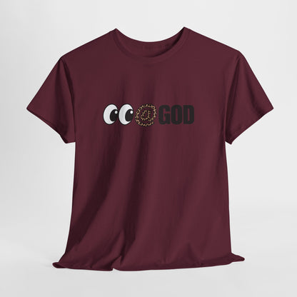 Look At God Leopard Print Graphic Tee