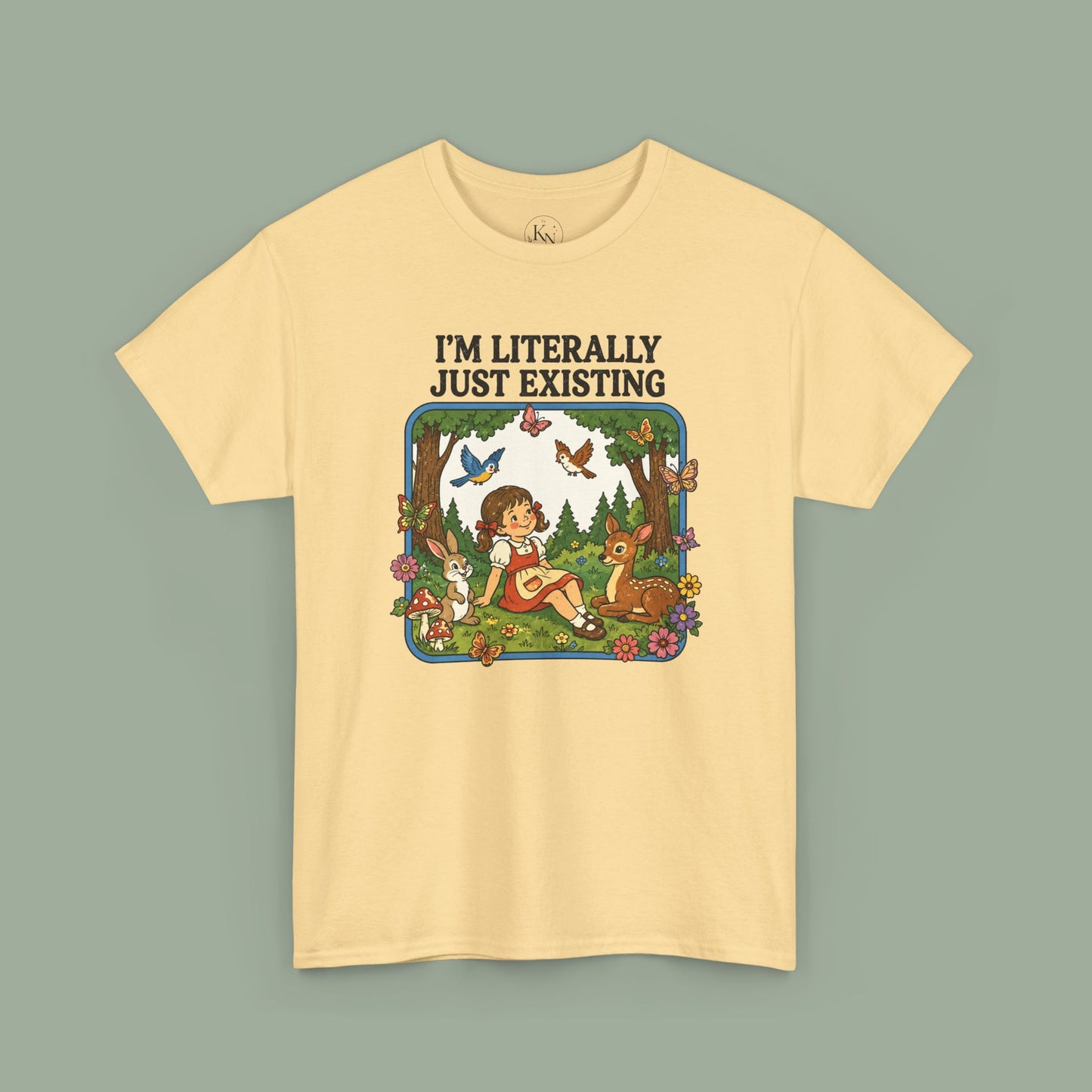 I'm Literally Just Existing Tee — Vintage Nature Graphic T-Shirt