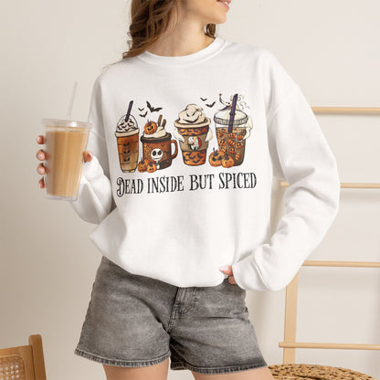 Dead Inside But Spiced Pumpkin Spice Latte Crewneck