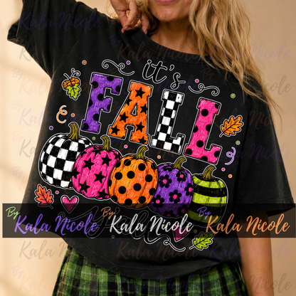 It's Fall Y'all PNG Bundle | Trendy Fall PNG | Cute Pumpkin Clipart (Digital Download)