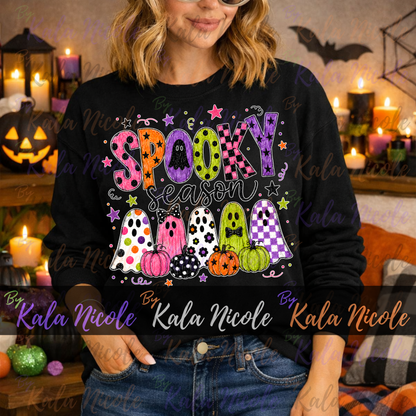 Spooky Season PNG Bundle | Trendy Halloween PNG | Fall PNG | Cute Ghost Clipart (Digital Download)