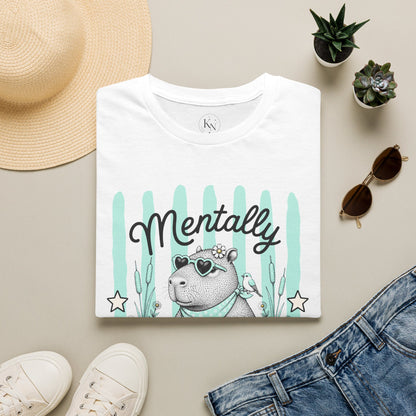 'Mentally Floating' Capybara Graphic Tee