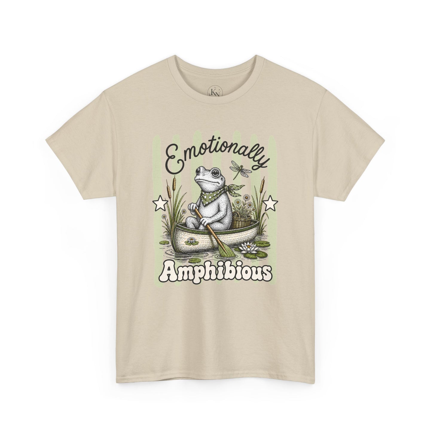 Emotionally Amphibious Retro Frog Graphic Tee