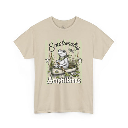Emotionally Amphibious Retro Frog Graphic Tee