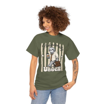 Professionally Unwell Retro Sloth Graphic Tee