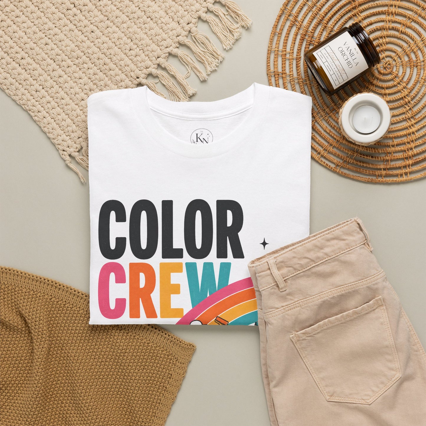 Color Crew Pop Art Tee — Stars Painting the Sky Graphic Tee