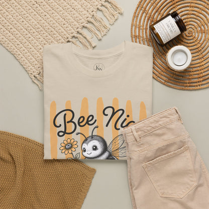 Bee Nice or Buzz Off Retro Bee Graphic Tee