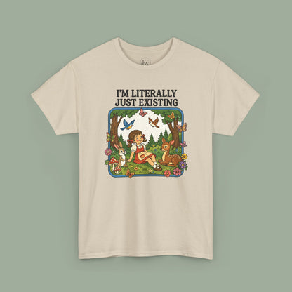 I'm Literally Just Existing Tee — Vintage Nature Graphic T-Shirt