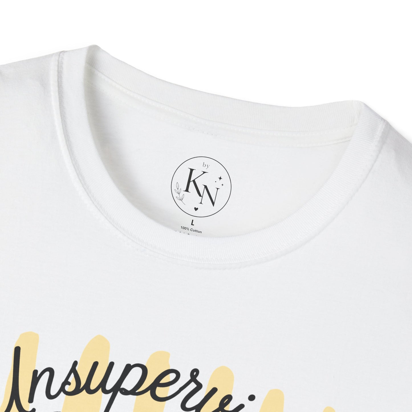 Goose Graphic T-Shirt — "Unsupervised Again" Vintage Yellow Stripe Tee