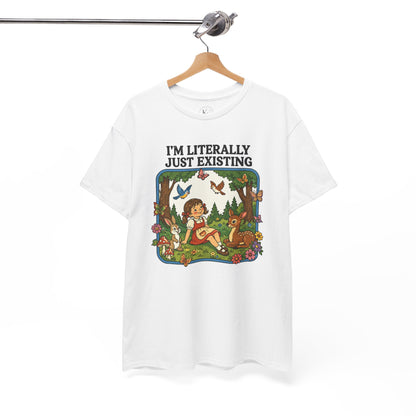 I'm Literally Just Existing Tee — Vintage Nature Graphic T-Shirt