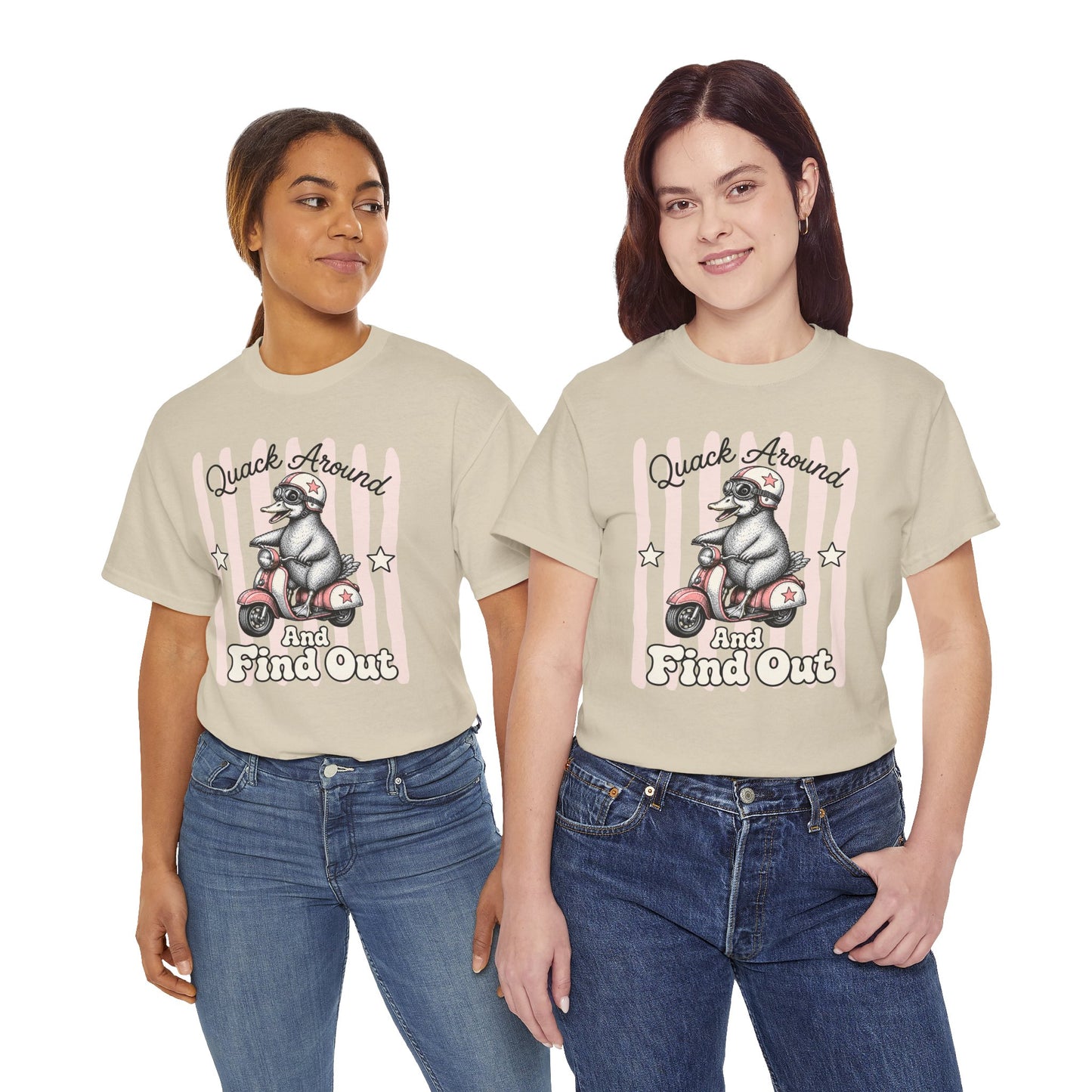 Quack Around and Find Out Retro Duck Graphic Tee