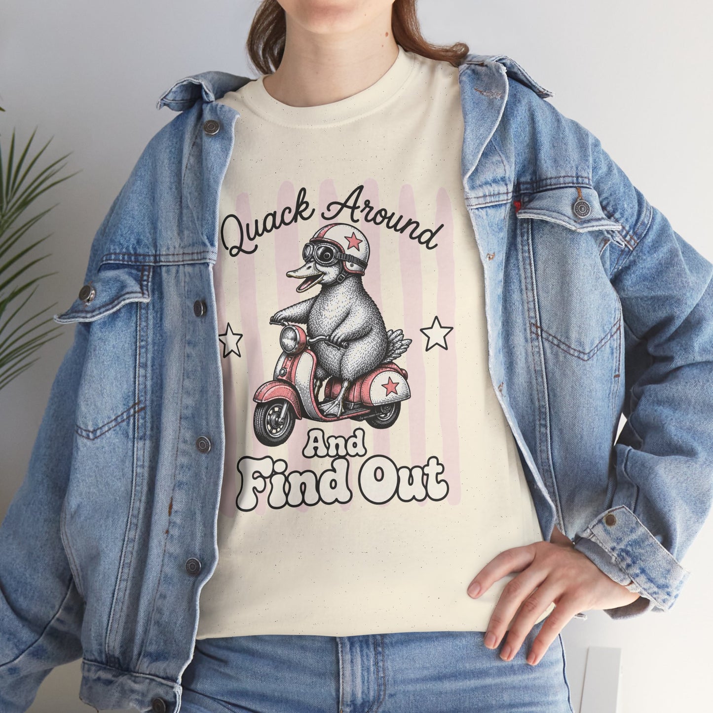 Quack Around and Find Out Retro Duck Graphic Tee