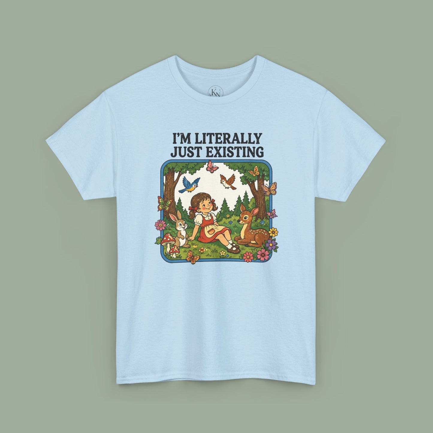 I'm Literally Just Existing Tee — Vintage Nature Graphic T-Shirt