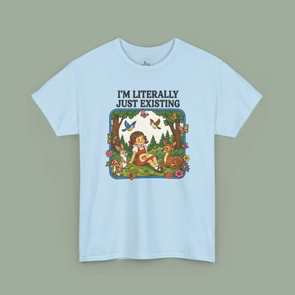 I'm Literally Just Existing Tee — Vintage Nature Graphic T-Shirt