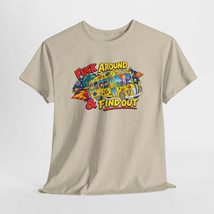 Fuck Around & Find Out Retro Comic Graphic Tee