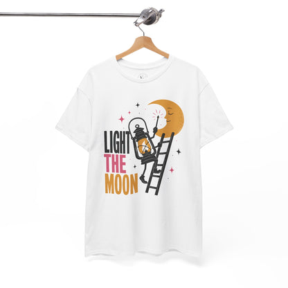 Light the Moon Pop Art Tee — Lantern Lighting the Moon Graphic Tee