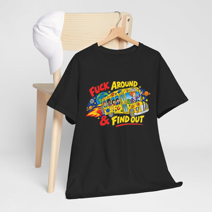 Fuck Around & Find Out Retro Comic Graphic Tee