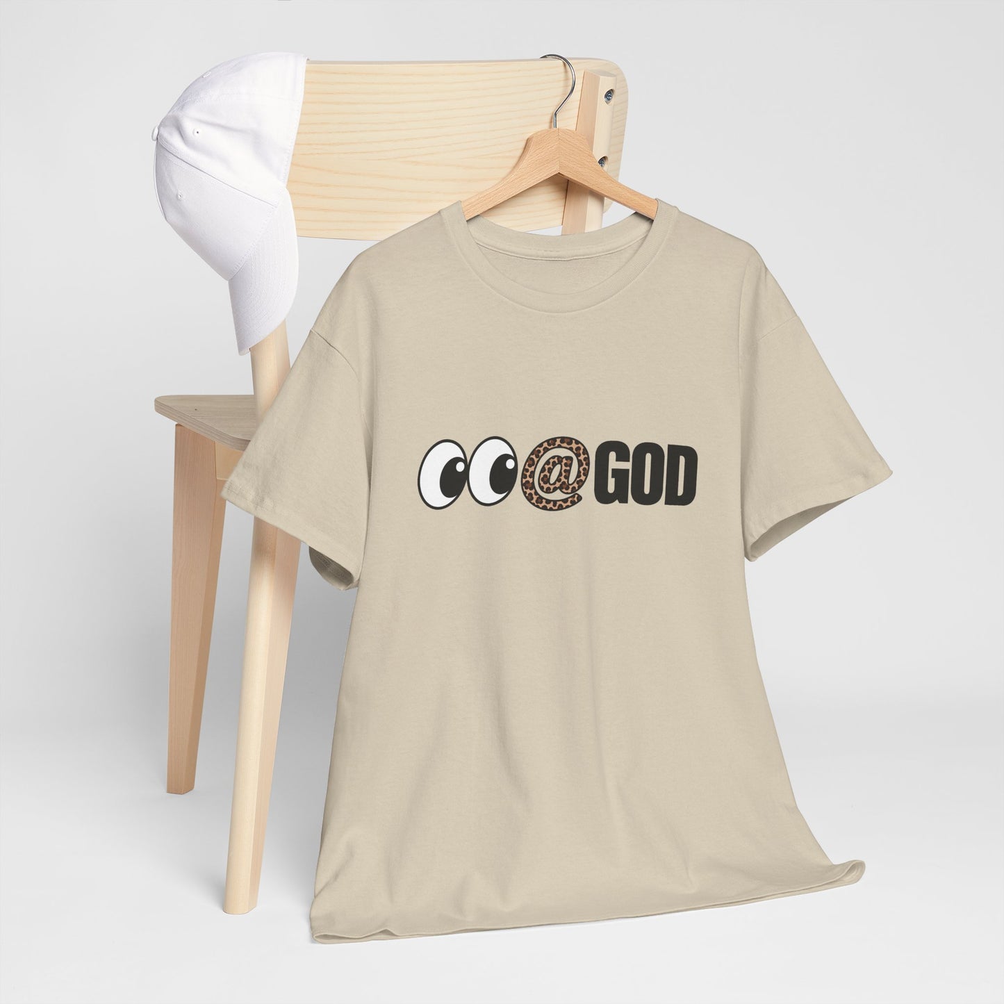 Look At God Leopard Print Graphic Tee