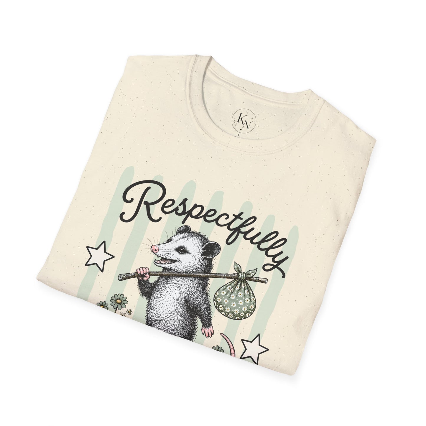 'Respectfully Feral' Possum Graphic Tee