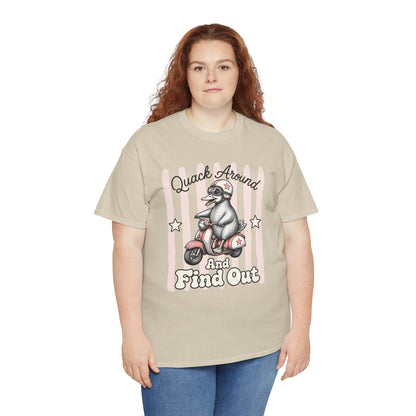 Quack Around and Find Out Retro Duck Graphic Tee