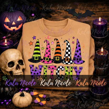 Witchy Vibes PNG Bundle | Trendy Halloween PNG | Fall PNG | Cute Witch Clipart (Digital Download)