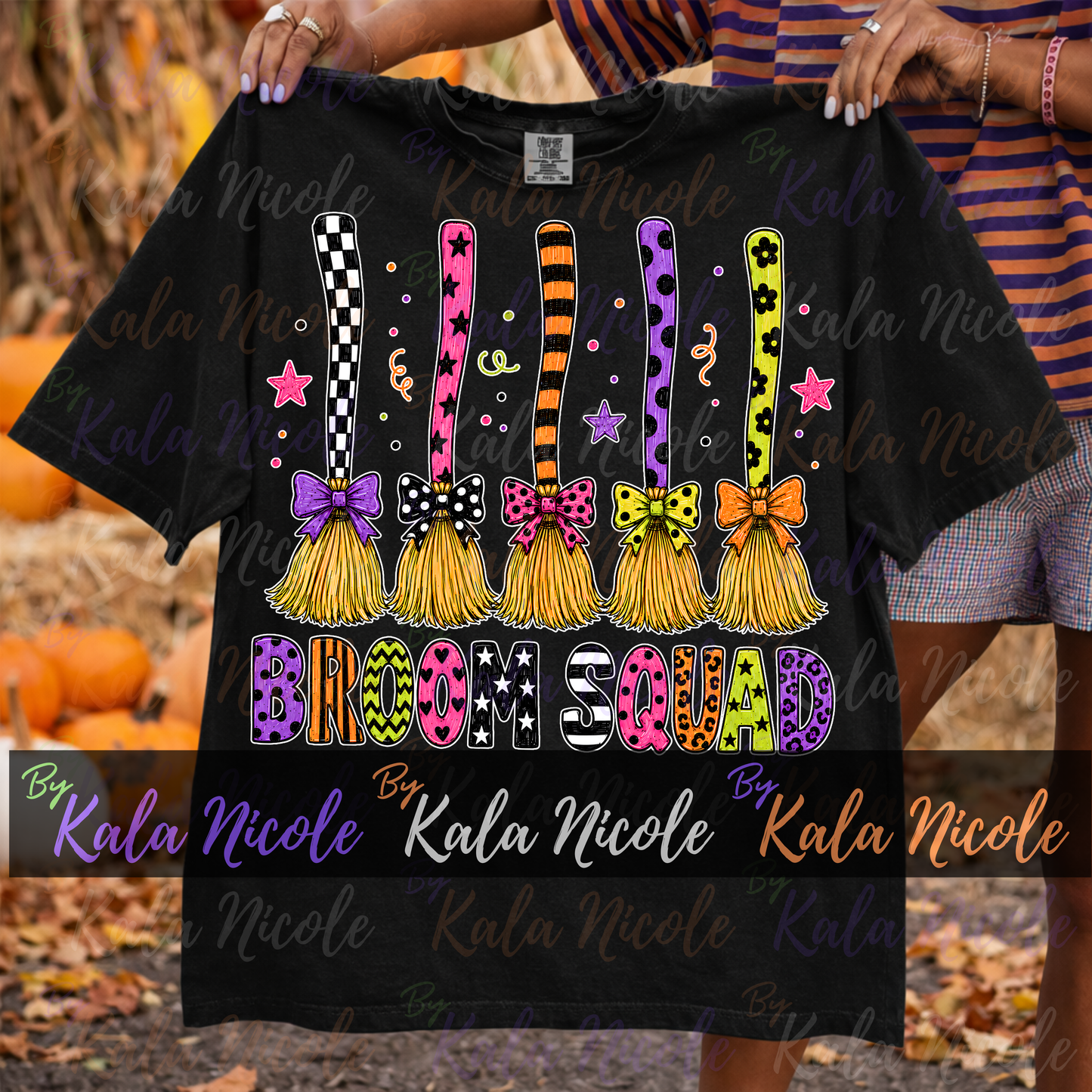 Broom Squad PNG Bundle | Trendy Halloween PNG | Fall PNG | Cute Witch Clipart (Digital Download)