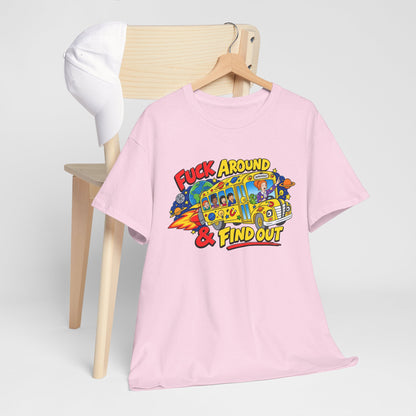 Fuck Around & Find Out Retro Comic Graphic Tee