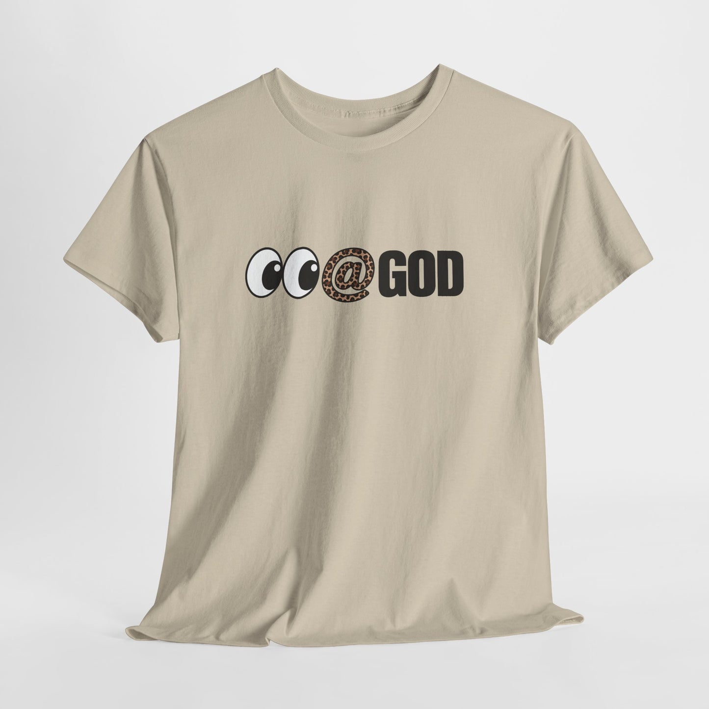 Look At God Leopard Print Graphic Tee