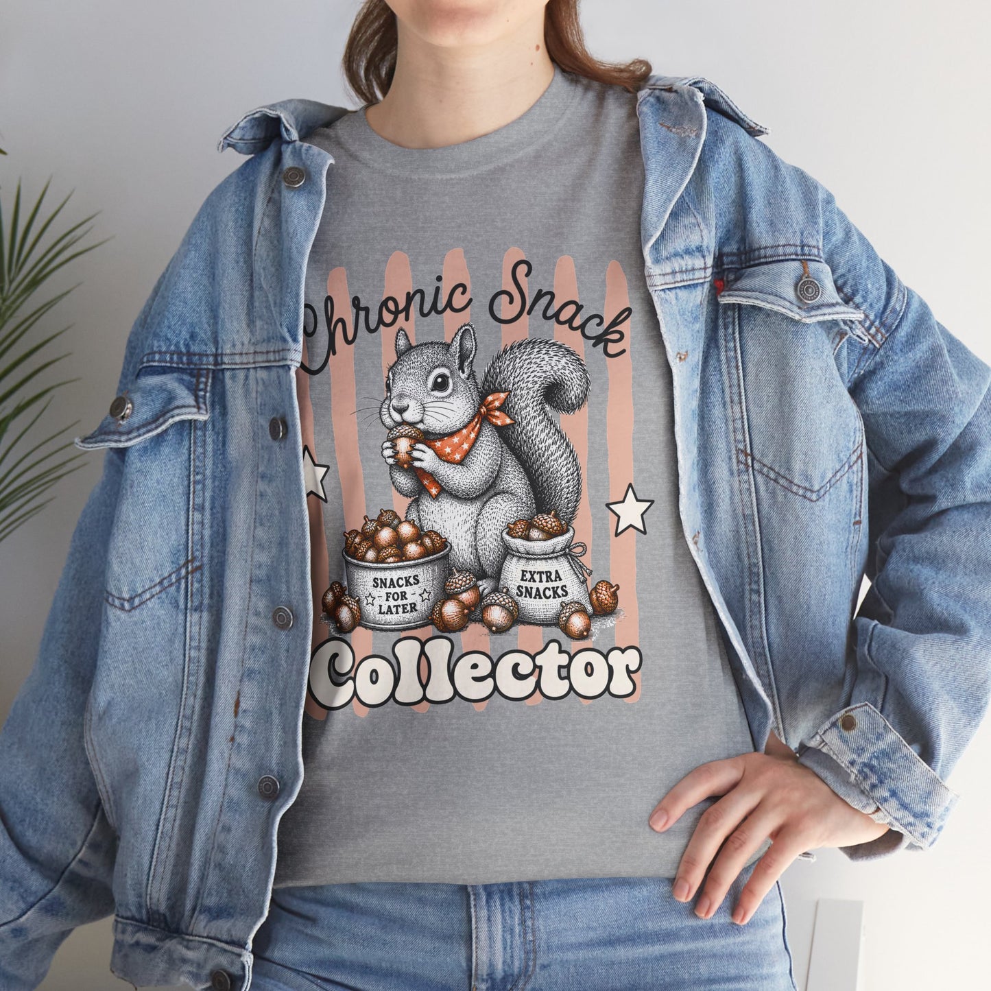 Chronic Snack Collector Retro Squirrel Graphic Tee