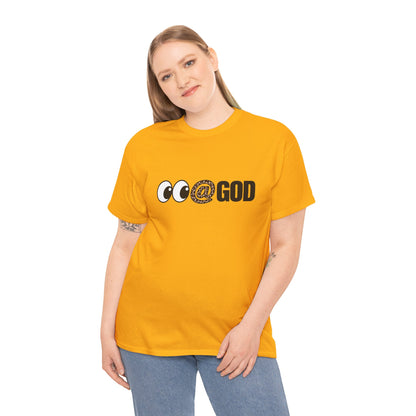 Look At God Leopard Print Graphic Tee