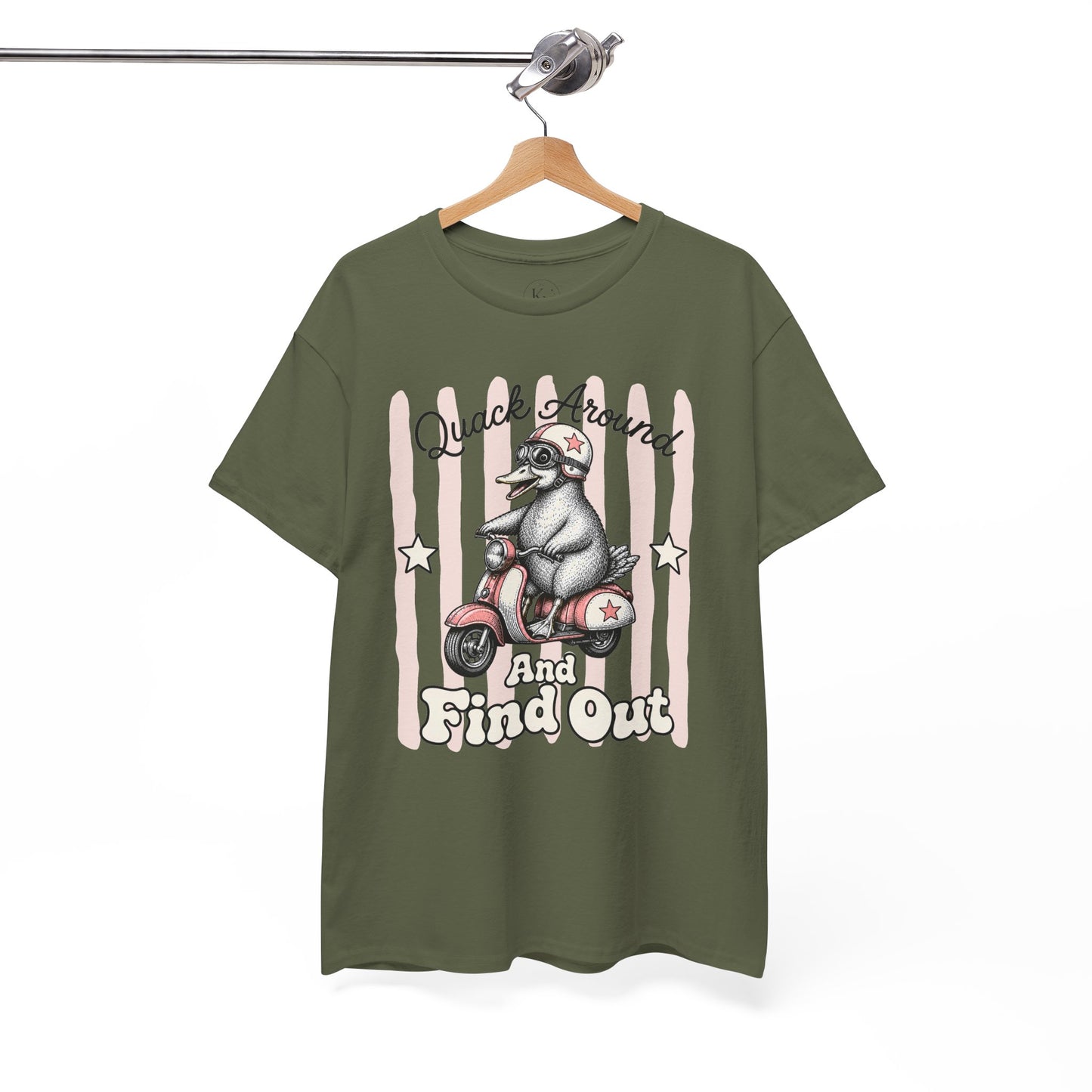 Quack Around and Find Out Retro Duck Graphic Tee
