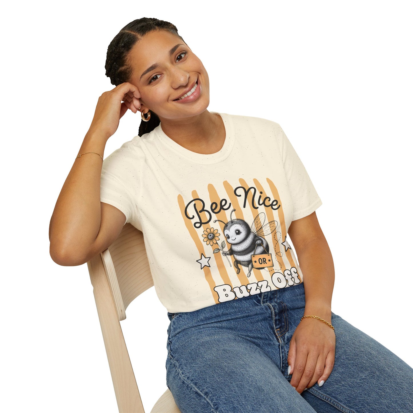'Bee Nice or Buzz Off' Bee Graphic Tee