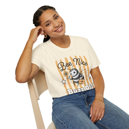 'Bee Nice or Buzz Off' Bee Graphic Tee