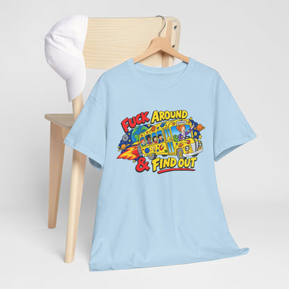 Fuck Around & Find Out Retro Comic Graphic Tee