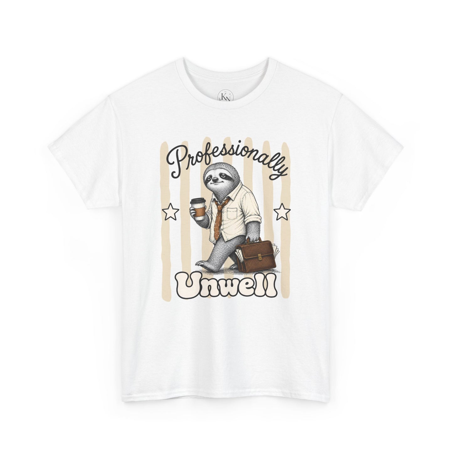 Professionally Unwell Retro Sloth Graphic Tee